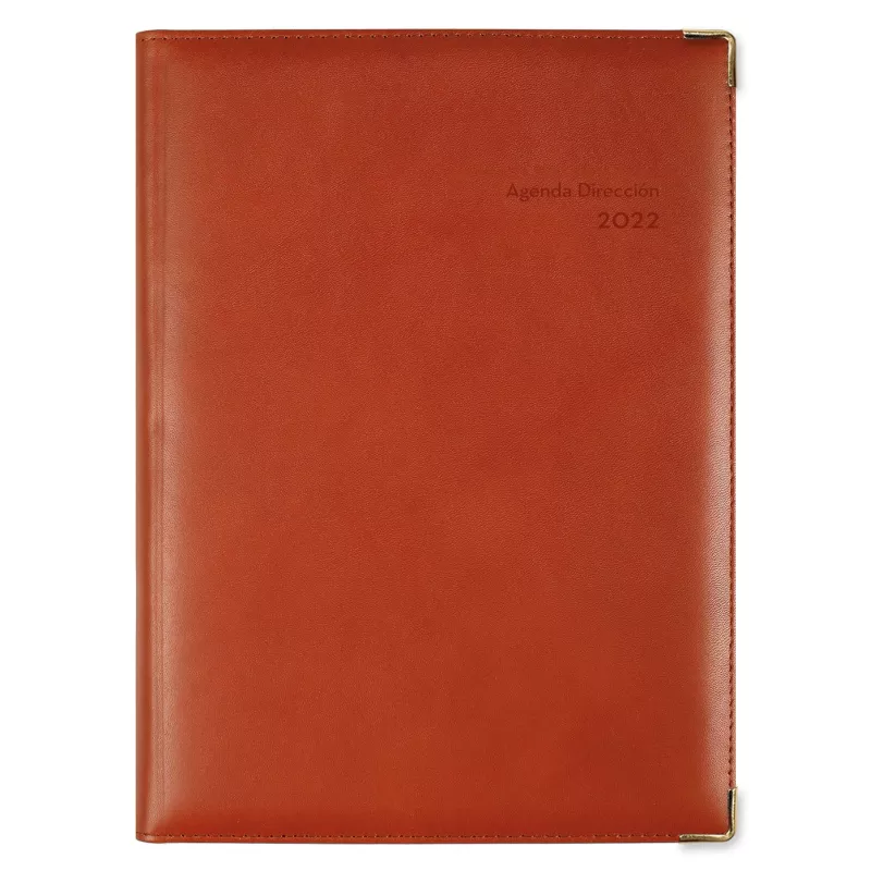 E27 - Agenda Dirección Piel Natural Marron