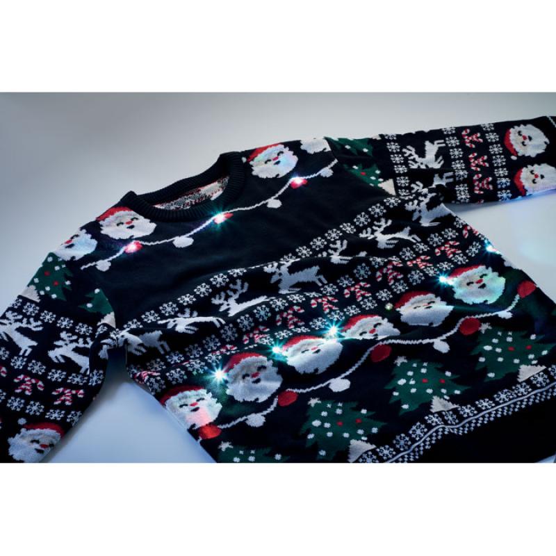 Jersey Navidad luz LED S/M