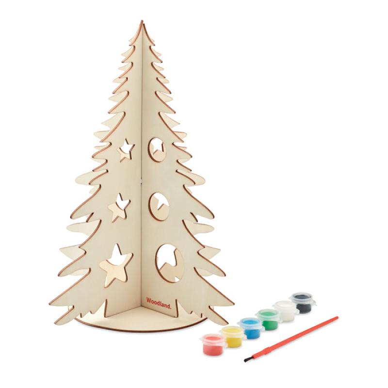 Árbol de Navidad de madera DIY