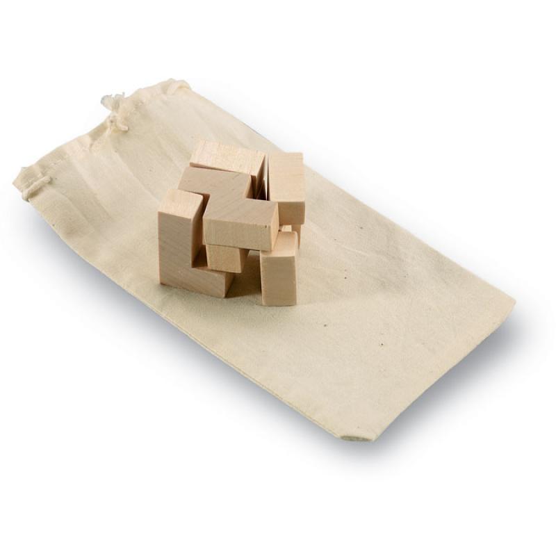 Puzzle de madera en bolsa