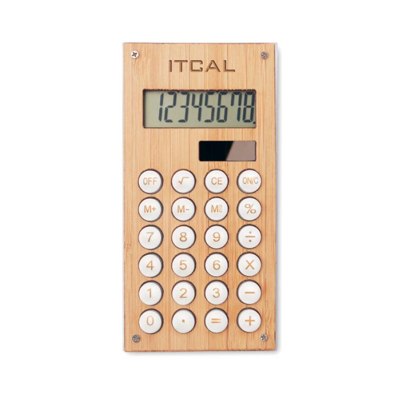 Calculadora bambú de 8 dígitos