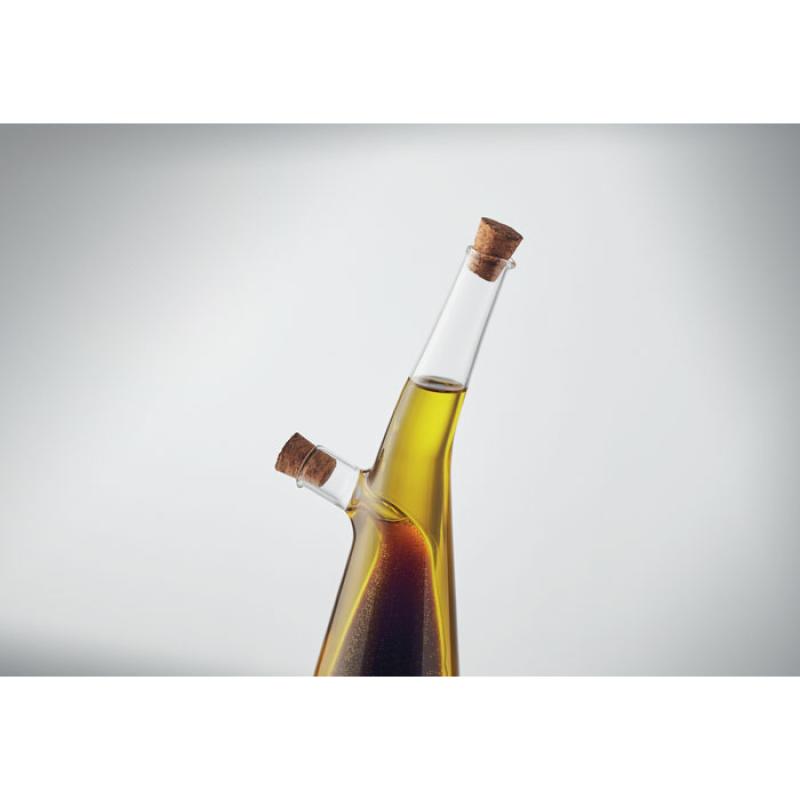Botella cristal aceite vinagre