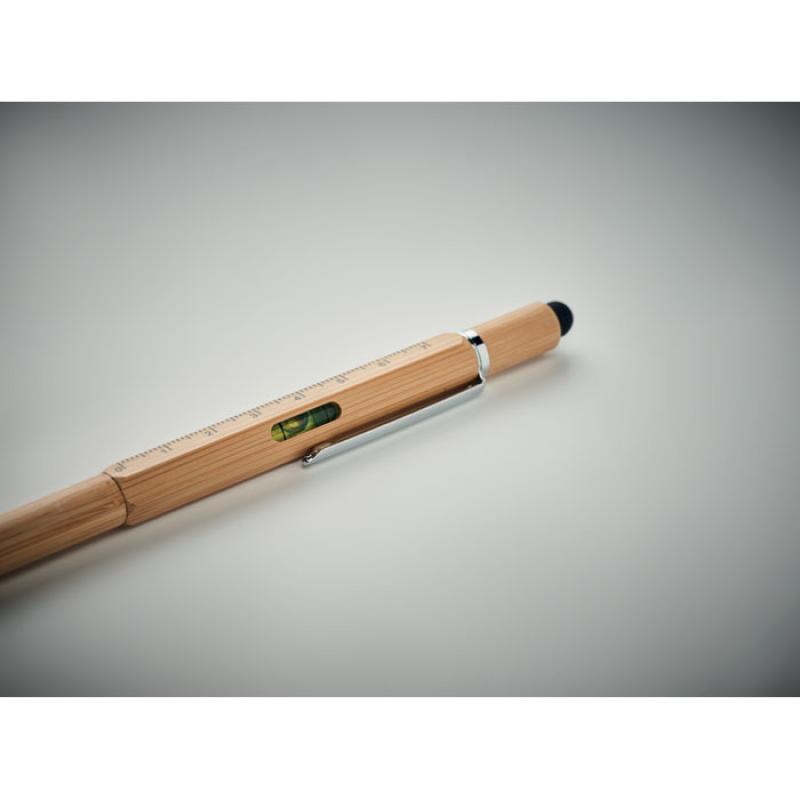 Bolígrafo bambú nivel