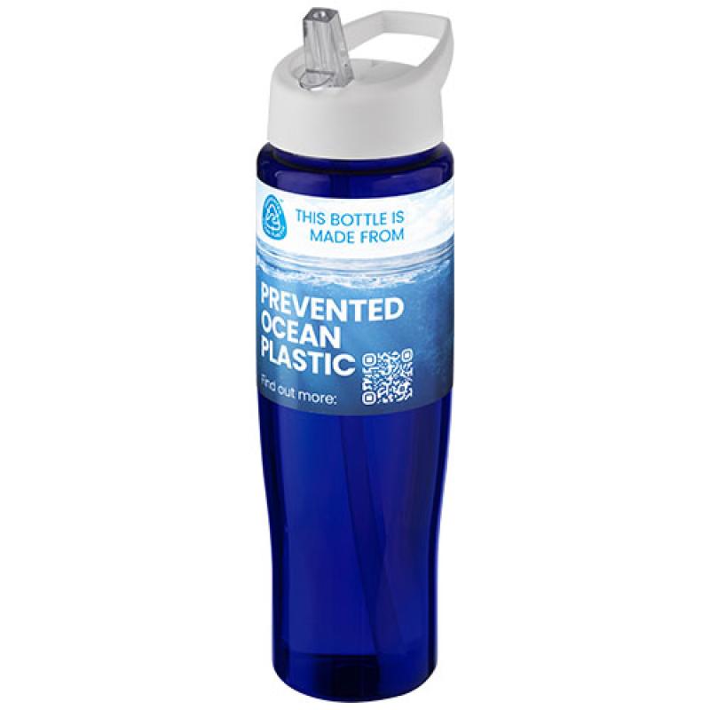 Bidón deportivo de 700 ml con tapa con boquilla H2O Active® "Eco Tempo"