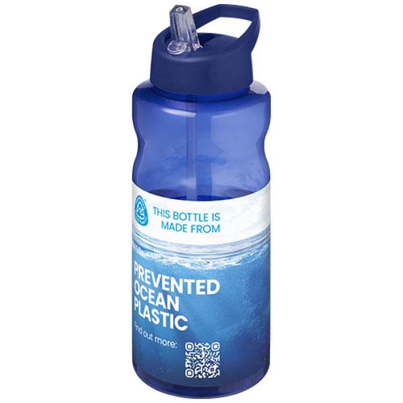 Bidón deportivo con tapa con boquilla de 1 litro "H2O Active® Eco Big Base"