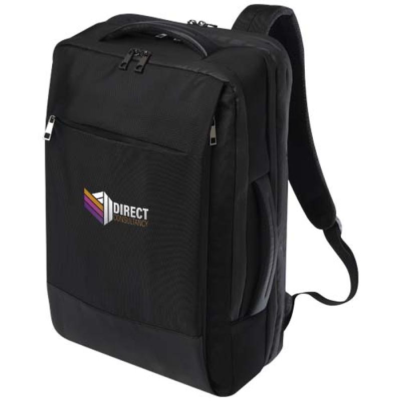 Mochila para portátil de 17" expandible de material reciclado GRS de 35 l "Expedition Pro"