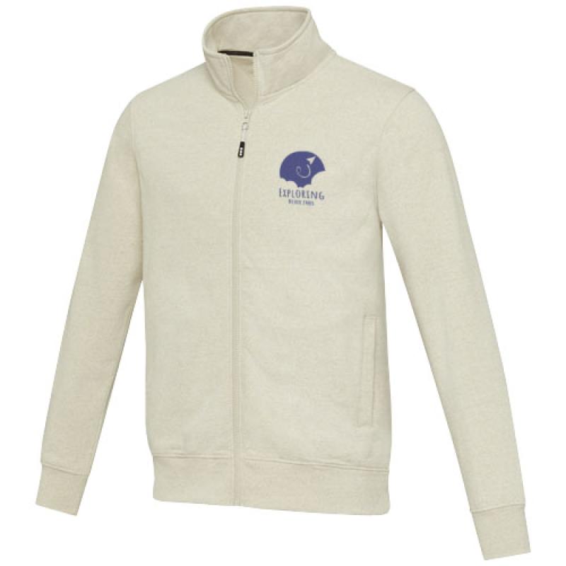 Sudadera unisex con cremallera completa de material reciclado  Aware™ "Galena"