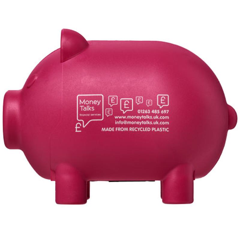 Hucha de plástico reciclado "Oink"