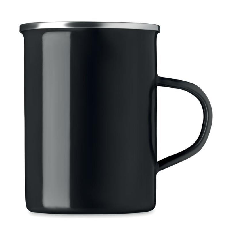 Taza metal con capa de esmalte