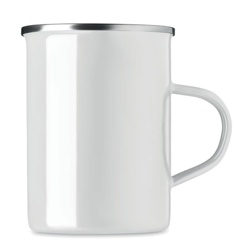 Taza metal con capa de esmalte