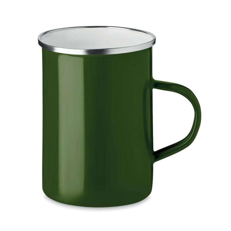 Taza metal con capa de esmalte