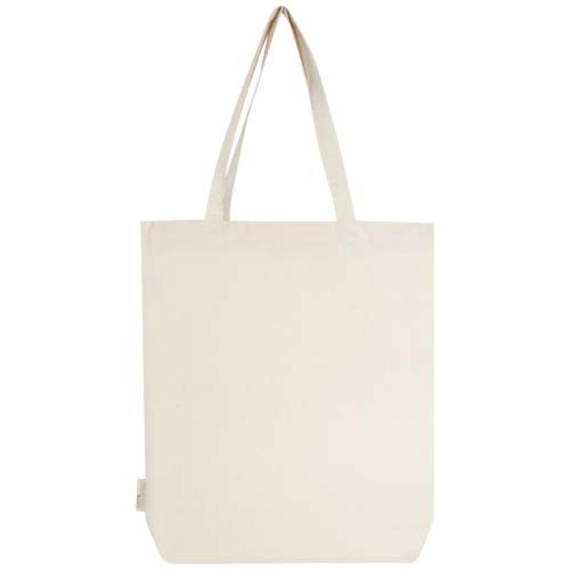 Bolsa Tote de 11 l con fondo ancho ecológico de 180 g/m² "Orissa"