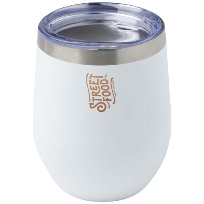 Taza con aislamiento de cobre de 350 ml de acero inóxidable reciclado con certificado RCS "Corzo"