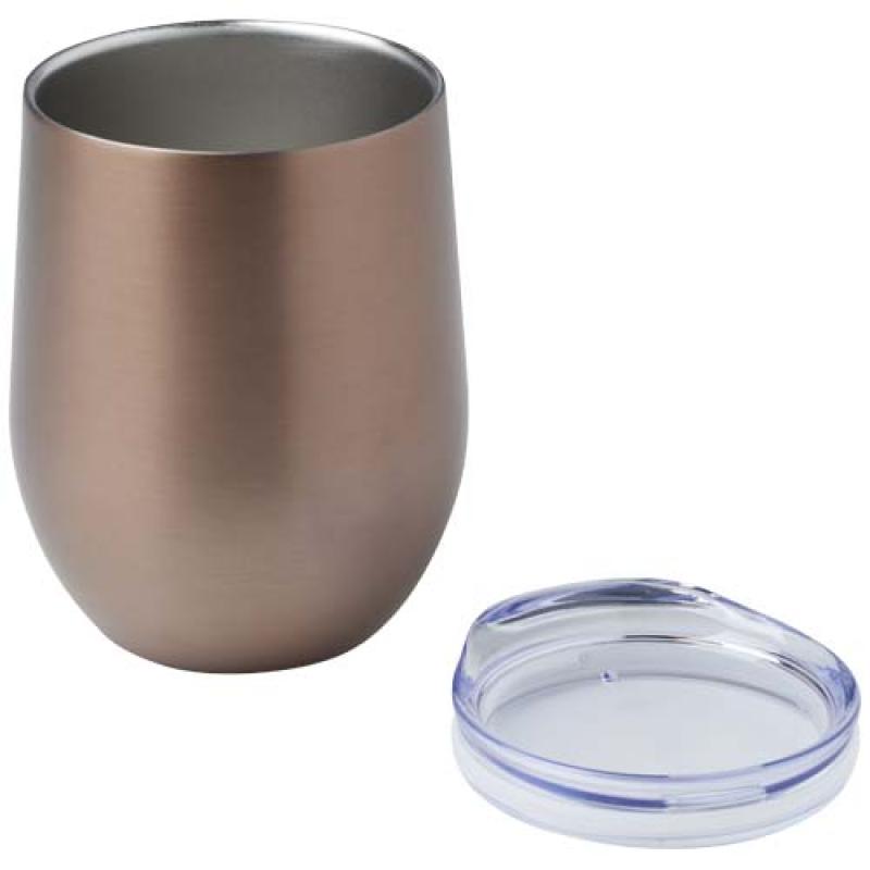 Taza con aislamiento de cobre de 350 ml de acero inóxidable reciclado con certificado RCS "Corzo"