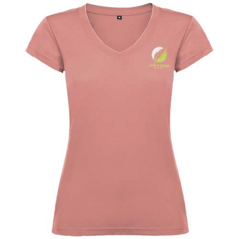 Camiseta de cuello de pico de manga corta para mujer "Victoria"