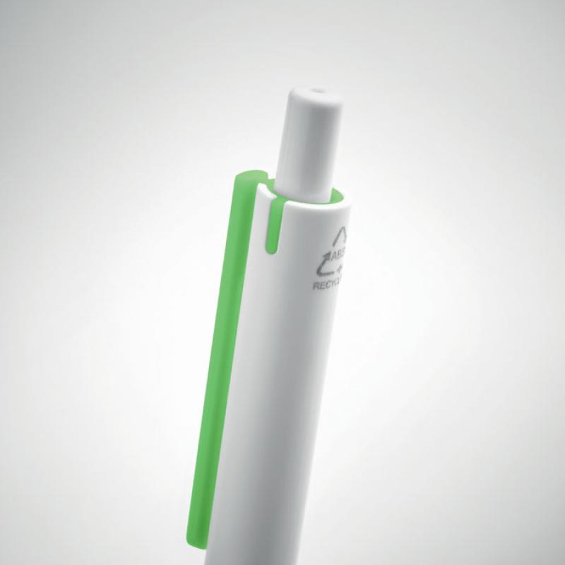 Bolígrafo pulsador ABS reciclad