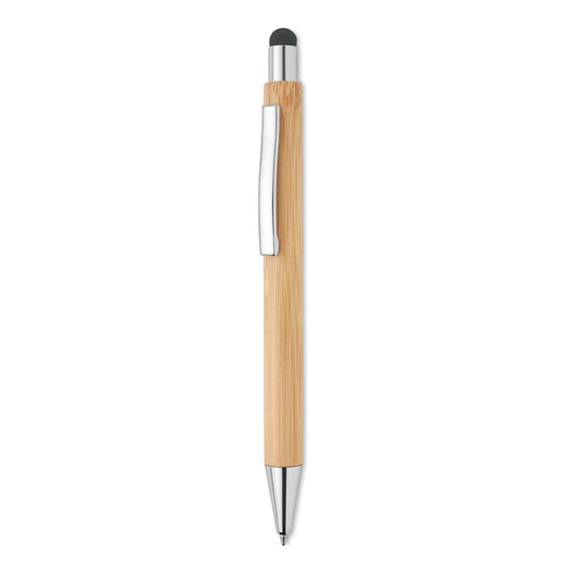 Bolígrafo pulsador de bambú