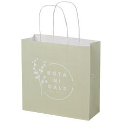 Bolsa de papel kraft 120 g/m2 con asas de papel retorcido, pequeña