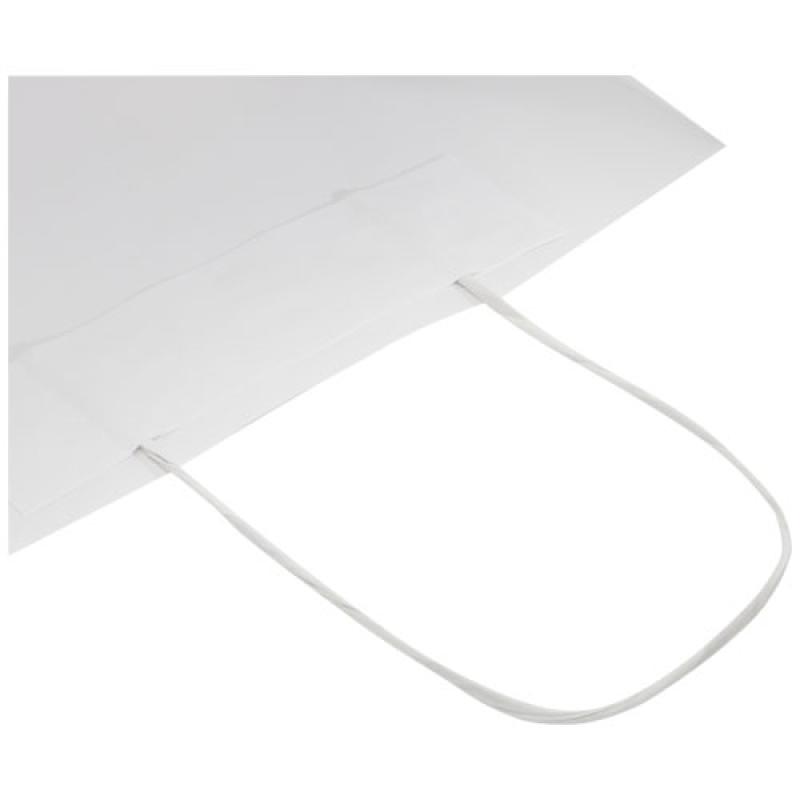 Bolsa de papel kraft 120 g/m2 con asas de papel retorcido, pequeña