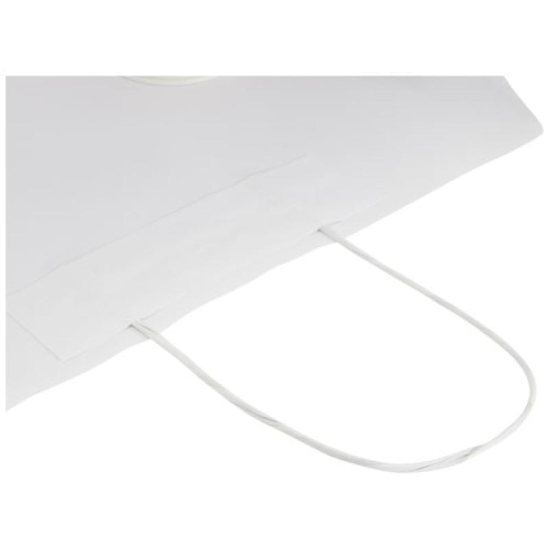 Bolsa de papel kraft 120 g/m2 con asas de papel retorcido, grande