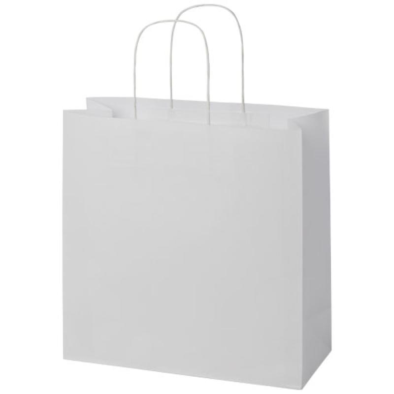 Bolsa de papel kraft 120 g/m2 con asas de papel retorcido, XL