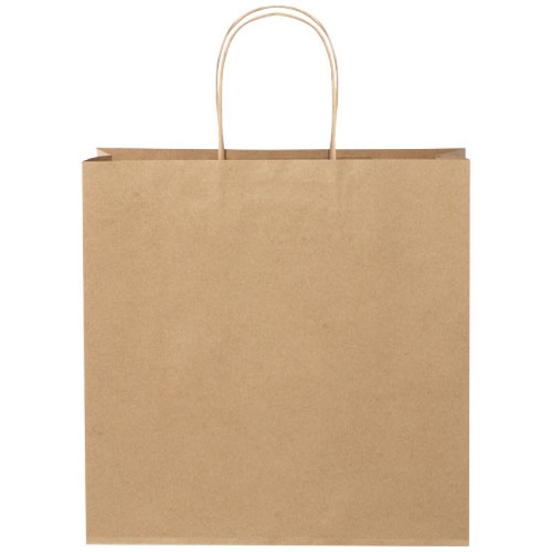 Bolsa de papel kraft 120 g/m2 con asas de papel retorcido, XL