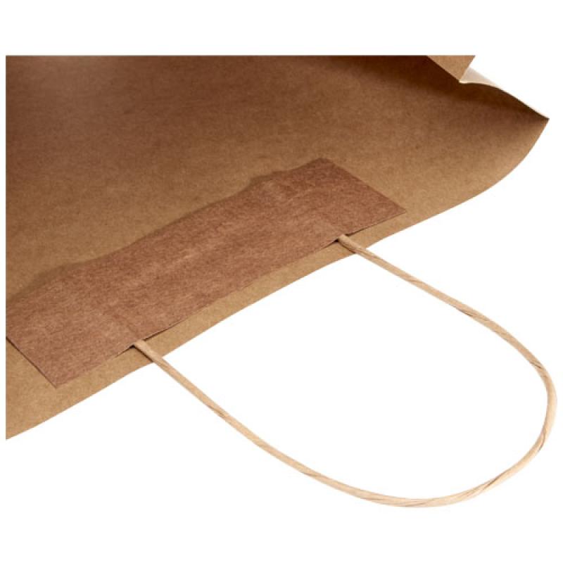 Bolsa de papel kraft 120 g/m2 con asas de papel retorcido, XL