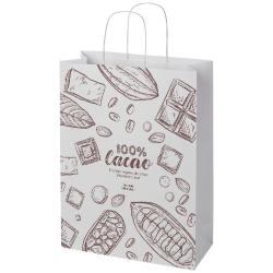 Bolsa de papel kraft 120 g/m2 con asas de papel retorcido, XXL