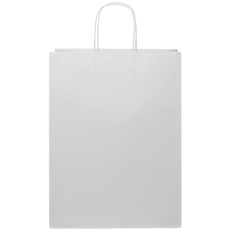 Bolsa de papel kraft 120 g/m2 con asas de papel retorcido, XXL