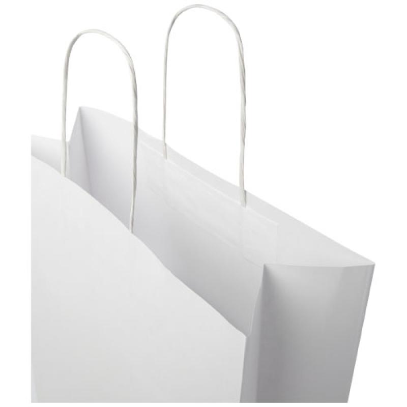 Bolsa de papel kraft 120 g/m2 con asas de papel retorcido, XXL