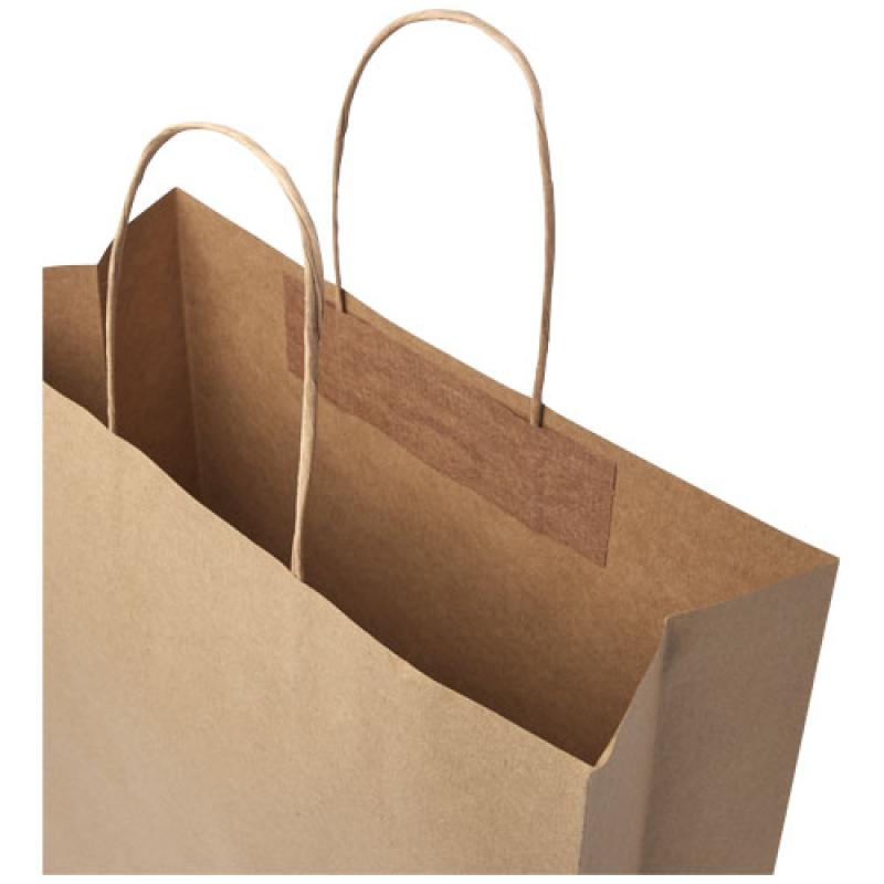 Bolsa de papel kraft 120 g/m2 con asas de papel retorcido, XXL