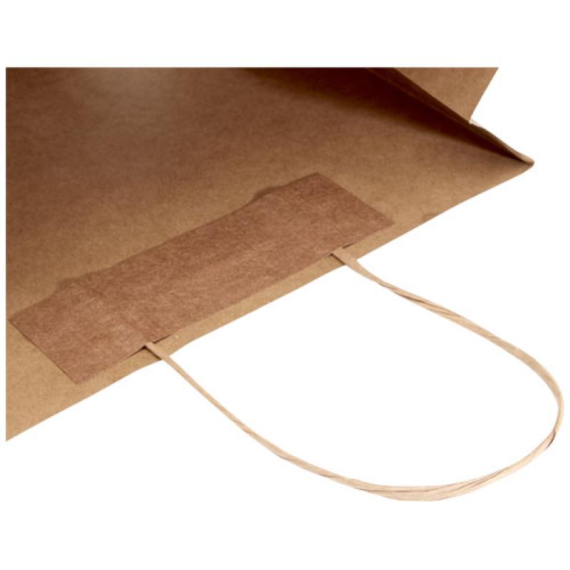 Bolsa de papel kraft 120 g/m2 con asas de papel retorcido, XXL