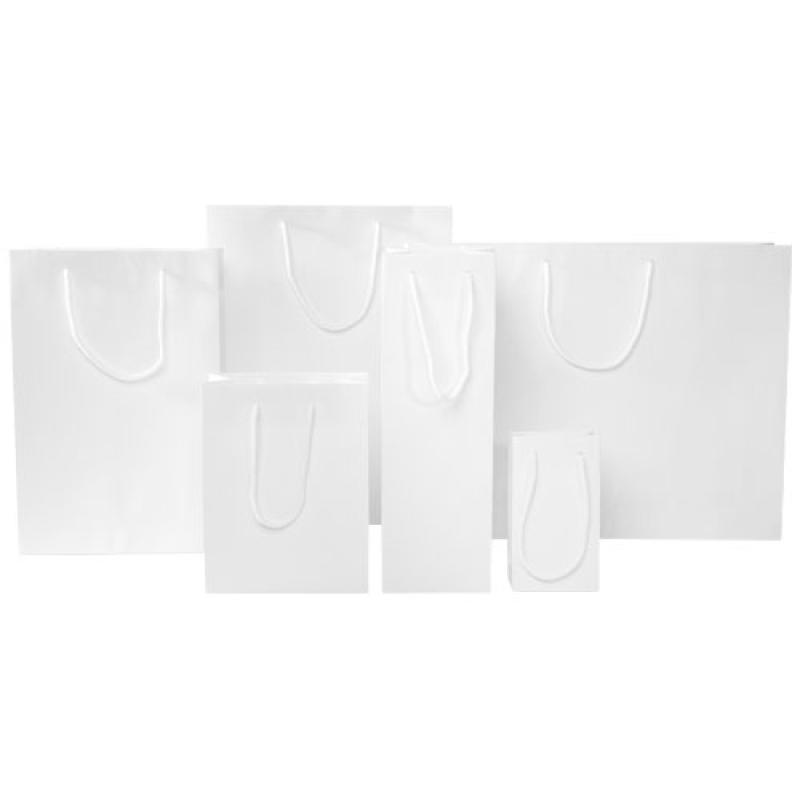Bolsa de papel integra 170 g/m2 hecha a mano con asas de plástico, XXL