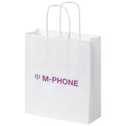 Bolsa de papel kraft 80 g/m2 con asas retorcidas, pequeña