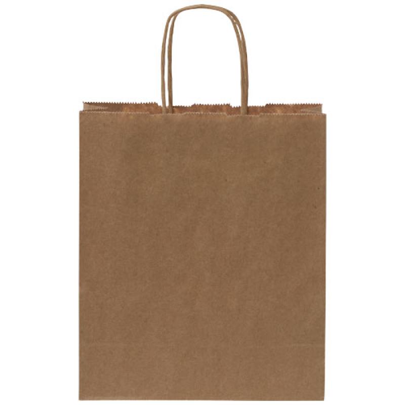 Bolsa de papel kraft 80 g/m2 con asas retorcidas, pequeña