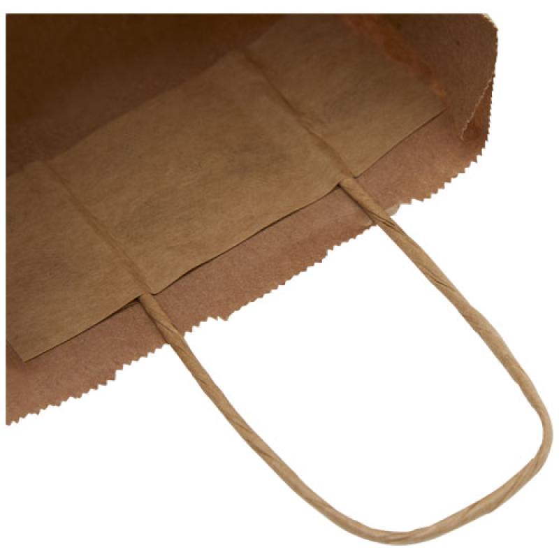 Bolsa de papel kraft 80 g/m2 con asas retorcidas, pequeña