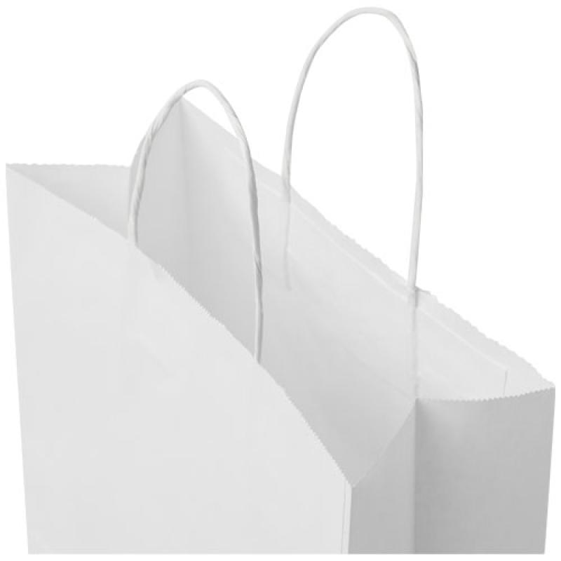 Bolsa de papel kraft 80 g/m2 con asas retorcidas, mediana