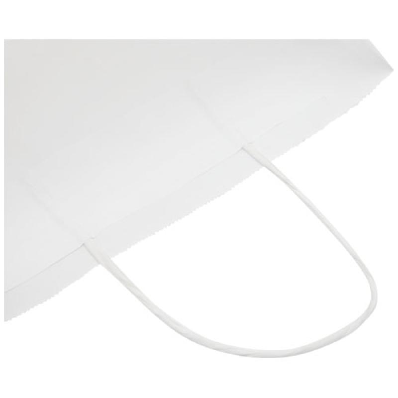 Bolsa de papel kraft 80 g/m2 con asas retorcidas, mediana