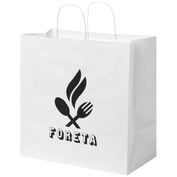 Bolsa de papel kraft 80-90 g/m2 con asas retorcidas, XL