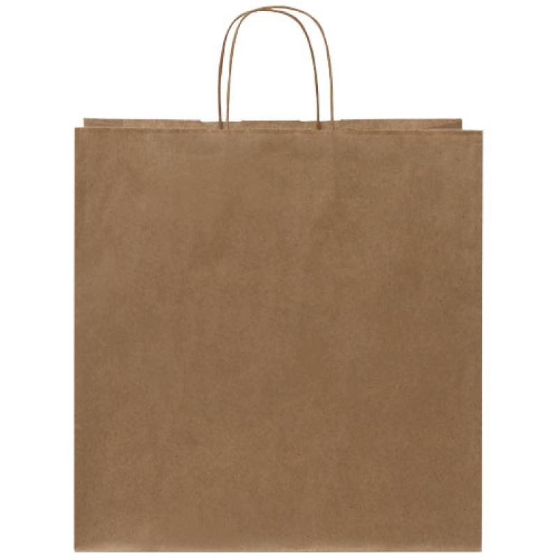 Bolsa de papel kraft 80-90 g/m2 con asas retorcidas, XL