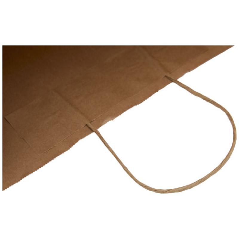 Bolsa de papel kraft 80-90 g/m2 con asas retorcidas, XL