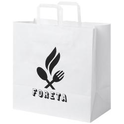 Bolsa de papel kraft 80-90 g/m2 con asas planas, XL