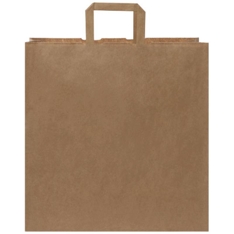 Bolsa de papel kraft 80-90 g/m2 con asas planas, XL