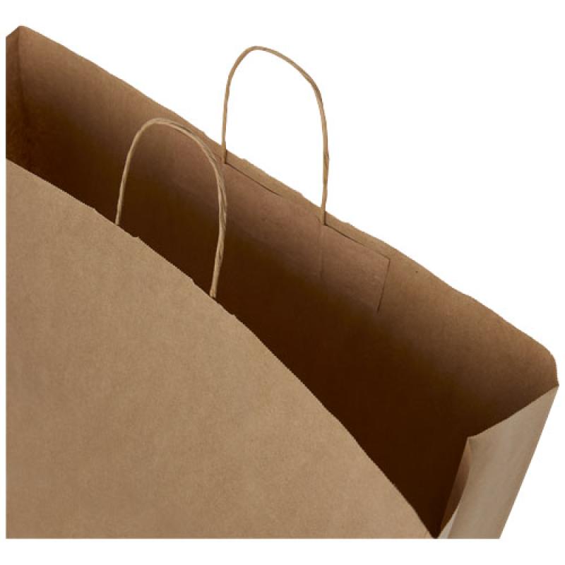 Bolsa de papel kraft 90-100 g/m2 con asas retorcidas, XXL