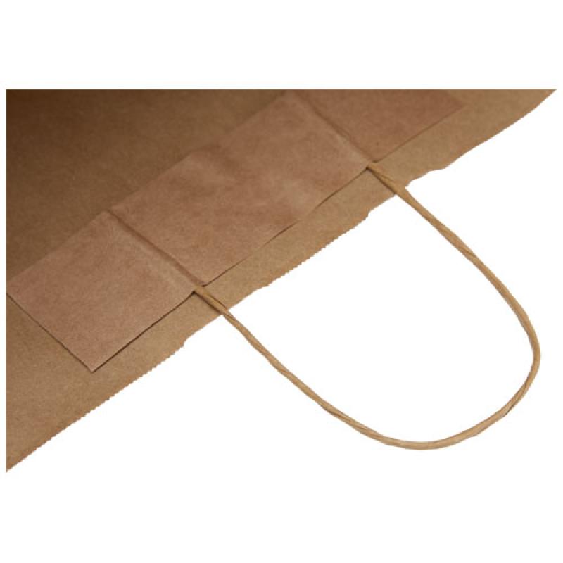 Bolsa de papel kraft 90-100 g/m2 con asas retorcidas, XXL