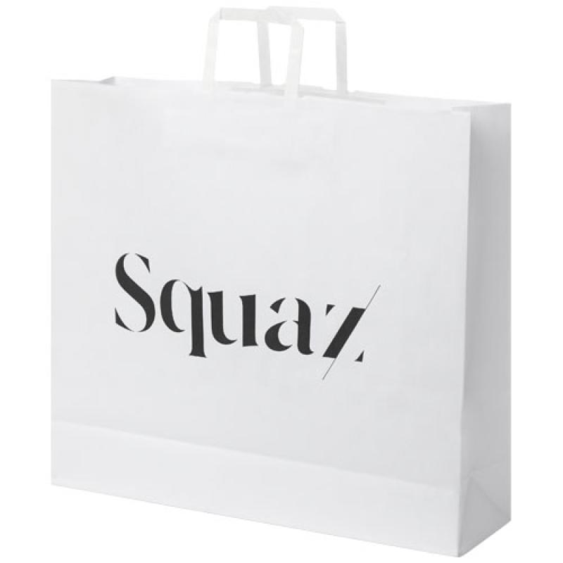 Bolsa de papel kraft 90-100 g/m2 con asas planas, XXL