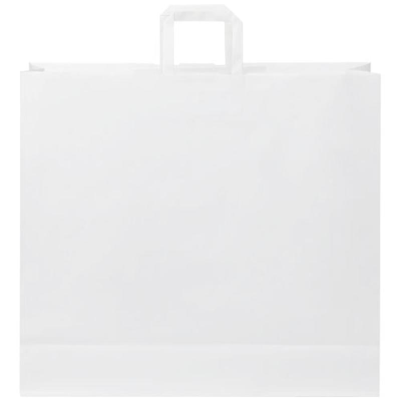 Bolsa de papel kraft 90-100 g/m2 con asas planas, XXL