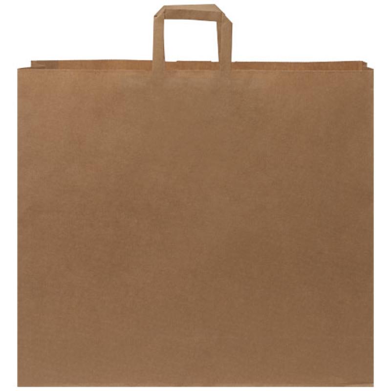 Bolsa de papel kraft 90-100 g/m2 con asas planas, XXL
