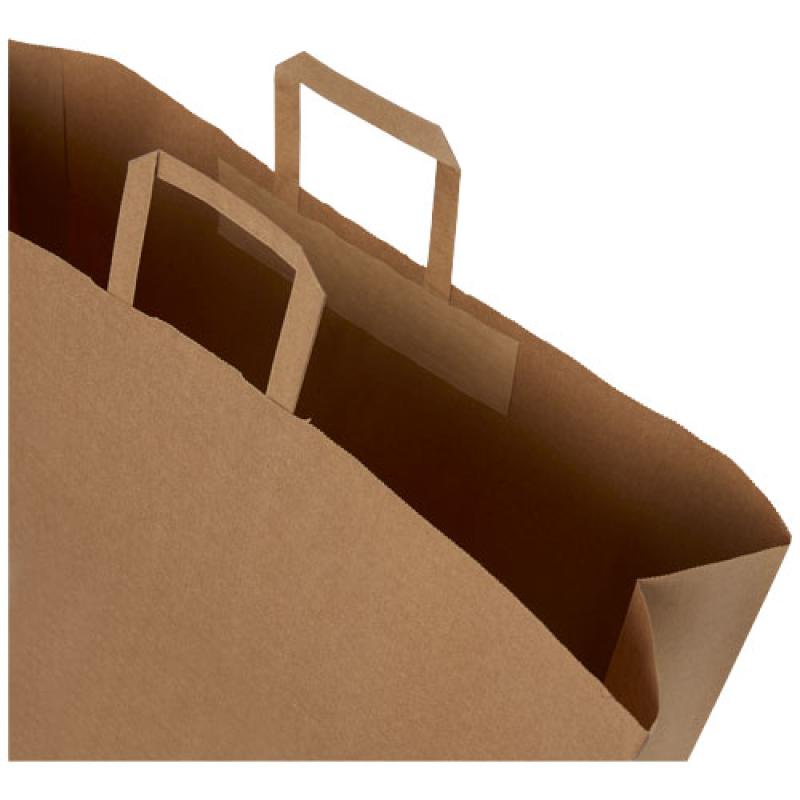 Bolsa de papel kraft 90-100 g/m2 con asas planas, XXL