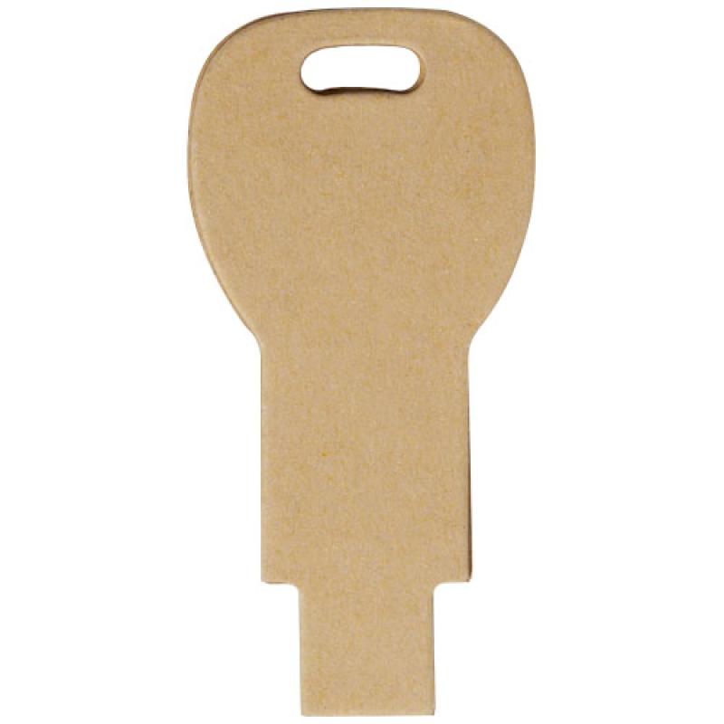 Memoria USB 2.0 de papel reciclado con forma de llave